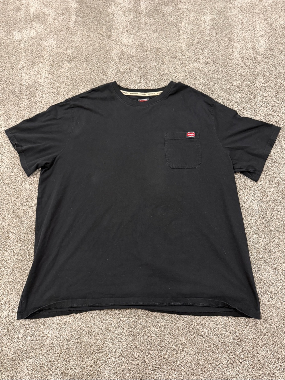 Wrangler Black Pocket Tee - Short Sleeve